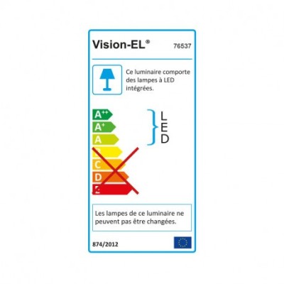 Miidex Lighting - Downlight LED blanc rond 173mm 12W 6000k basse luminance IP20 1200 lm - Réf : 76537