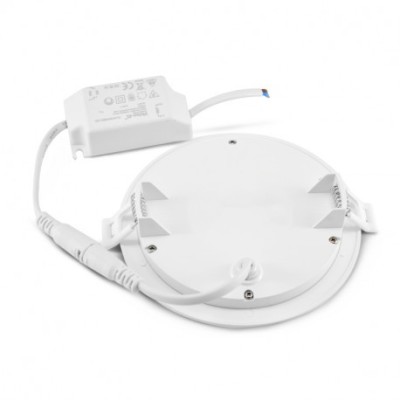 Miidex Lighting - Plafonnier LED Ø85 3 W 4000°k pc blanc - Réf : 77451