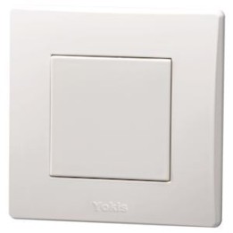 Yokis - Télécommande Murale 1 touche - Power - Code article : 5454417 - Réf : TLM1T45P
