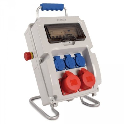 Ohmtec - Coffret de chantier pré-équipé avec dispositif d’arrêt d’urgence - Réf : 423161