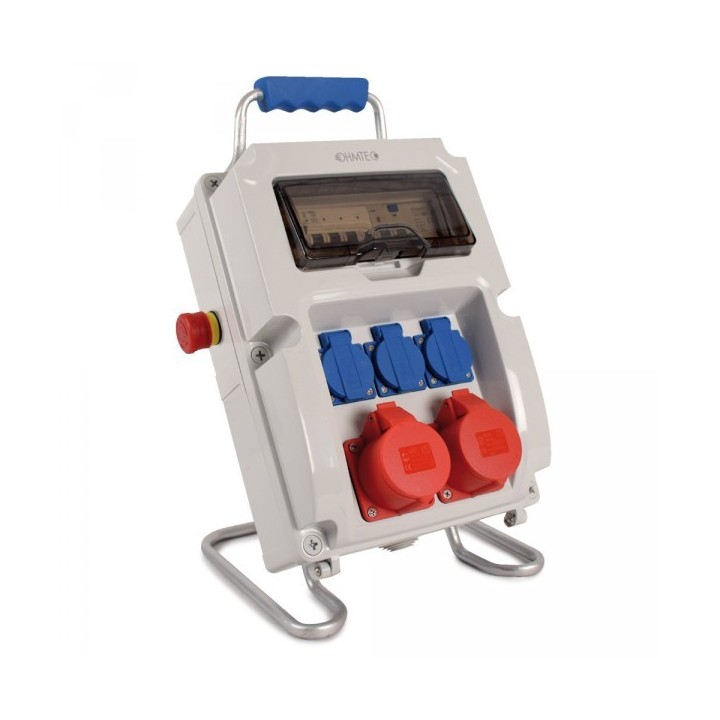 Ohmtec - Coffret de chantier pré-équipé avec dispositif d’arrêt d’urgence - Réf : 423161