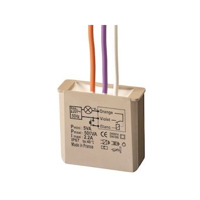 Yokis - Minuterie encastrable 500W - Code article : 5454051 - Réf : MTM500E