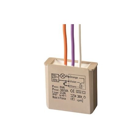 Yokis - Minuterie encastrable 500W - Code article : 5454051 - Réf : MTM500E