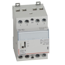 Legrand - Contacteur de puissance CX³ silencieux bobine 230V~ - 4P 400V~ - 40A - contact 4F - 3 M - Rèf : 412562