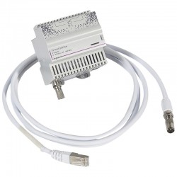  Legrand - Répartiteur modulaire télé TNT et câble opérateur 4 sorties RJ45 pour coffret Optimum manuel - 4 m - Réf : 413019 