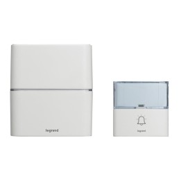 Legrand - Kit carillon radio sans fil Sérénité simple à piles - blanc - Réf : 094270