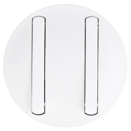 Legrand Céliane - Enjoliveur étroit pour Double Interr, Va-et-Vient ou Poussoir - Blanc - Réf : 065002