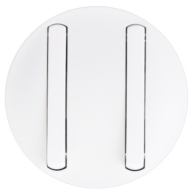 Legrand Céliane - Enjoliveur étroit pour Double Interr, Va-et-Vient ou Poussoir - Blanc - Réf : 065002