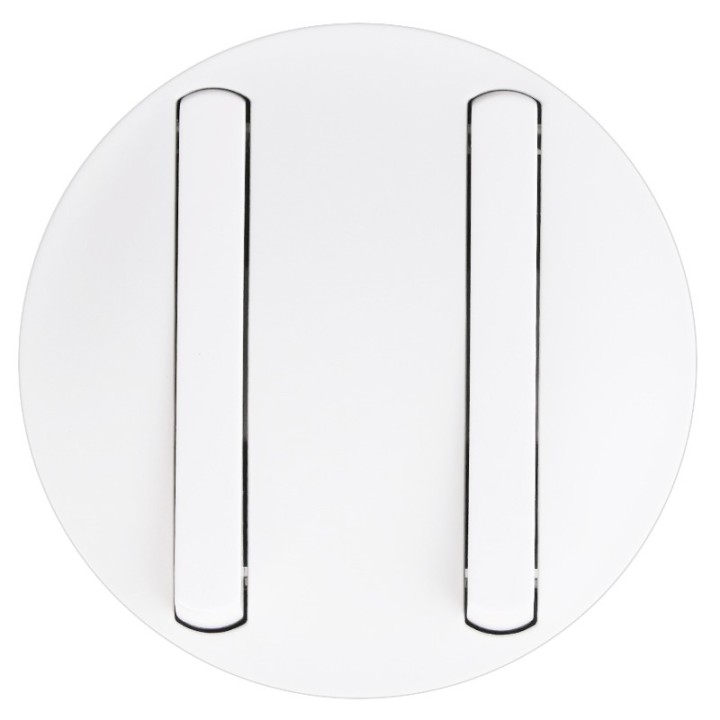 Legrand Céliane - Enjoliveur étroit pour Double Interr, Va-et-Vient ou Poussoir - Blanc - Réf : 065002