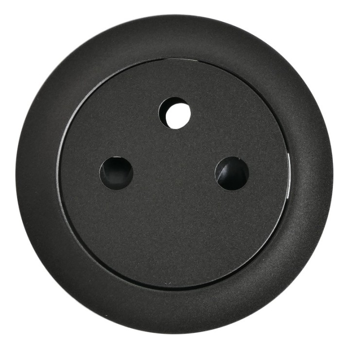 Legrand Céliane - Enjoliveur - Prise 2P+T Surface - Graphite - Réf : 067911