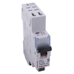 Legrand - Disjoncteur DNX³ 4500 - auto/auto - U+N 230V~ 16A - 4,5kA - courbe C - 1 module - Réf : 406783