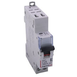 Legrand - Disjoncteur DNX³ 4500 - auto/vis - U+N 230V~ 25A - 4,5kA - courbe C - 1 module - Réf : 406785