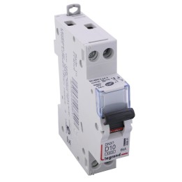 Legrand - Disjoncteur DNX³ 4500 - vis/vis - U+N 230V~ 10A - 4,5kA - courbe D - 1 mod - Réf : 406801