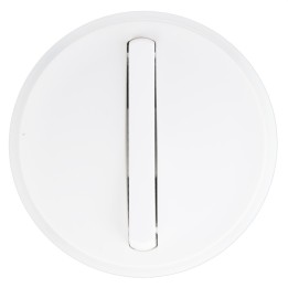 Legrand - Enjoliveur étroit Céliane - Inter/va-et-vient/poussoir lumineux - blanc - Réf : 065003
