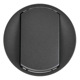 Legrand Céliane - Enjoliveur pour Interr, Va-et-Vient ou Poussoir - Graphite  - Réf : 067901