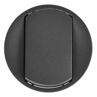 Legrand Céliane - Enjoliveur pour Interr, Va-et-Vient ou Poussoir - Graphite  - Réf : 067901