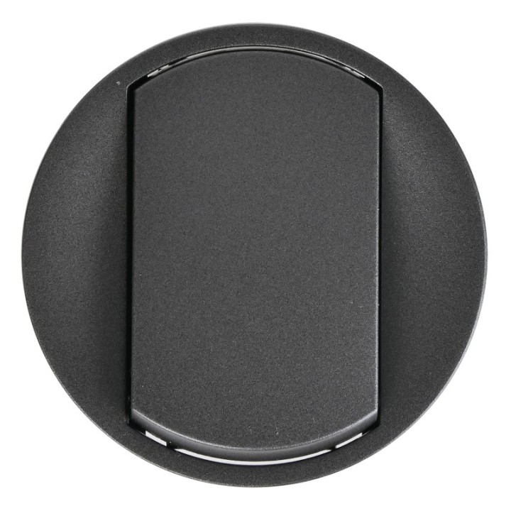 Legrand Céliane - Enjoliveur pour Interr, Va-et-Vient ou Poussoir - Graphite  - Réf : 067901