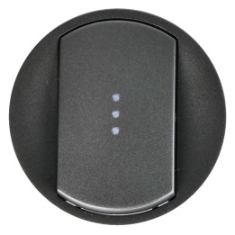 Legrand Céliane - Enjoliveur large pour toutes commandes d'éclairage standard - Graphite - Réf : 067903
