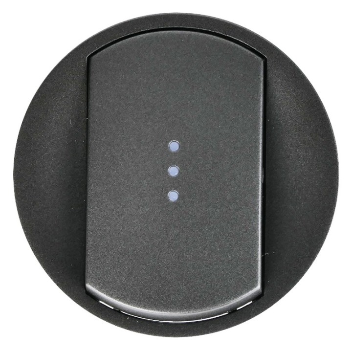 Legrand Céliane - Enjoliveur large pour toutes commandes d'éclairage standard - Graphite - Réf : 067903