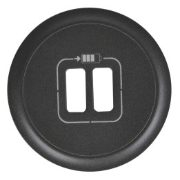 Legrand Céliane - Enjoliveur pour Prise Double pour Chargeur USB - Type A et C - Graphite - Réf : 067956