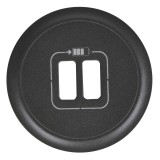 Legrand Céliane - Enjoliveur pour Prise Double pour Chargeur USB - Type A et C - Graphite - Réf : 067956