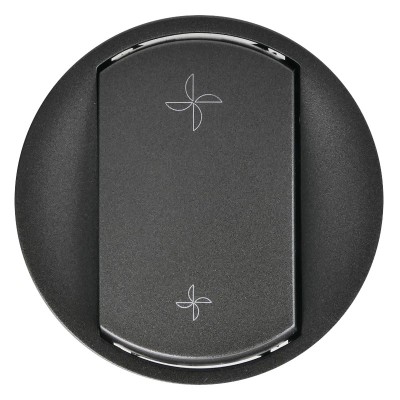 Legrand Céliane - Enjoliveur pour Commande VMC - Graphite - Réf : 067961