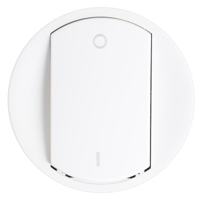 Legrand Céliane - Enjoliveur large pour Interrupteur Bipolaire - Blanc - Réf : 068021