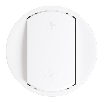 Legrand Céliane - Enjoliveur pour commande VMC - Blanc - Réf : 068061