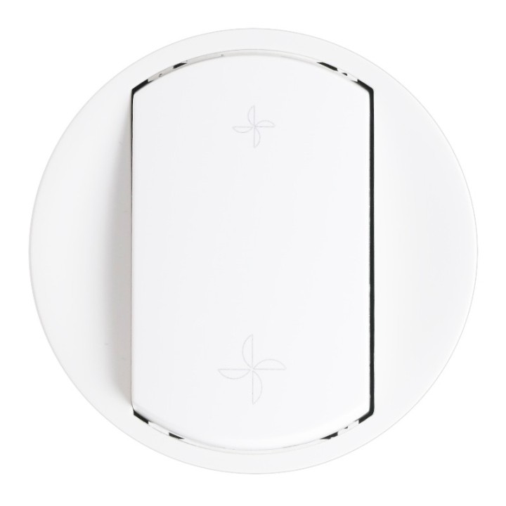 Legrand Céliane - Enjoliveur pour commande VMC - Blanc - Réf : 068061