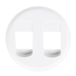 Legrand Céliane - Enjoliveur pour Prise haut-parleur double - Blanc - Réf : 068212