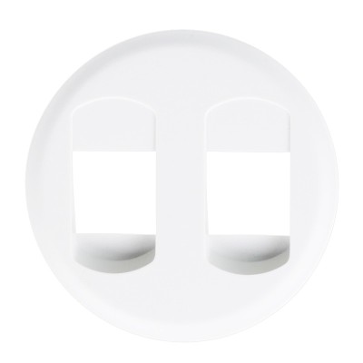 Legrand Céliane - Enjoliveur pour Prise haut-parleur double - Blanc - Réf : 068212