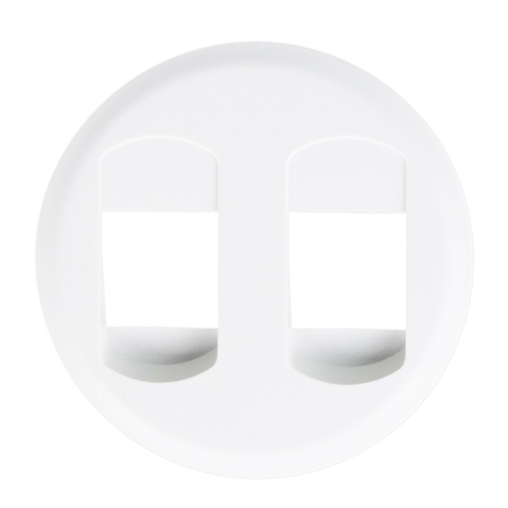 Legrand Céliane - Enjoliveur pour Prise haut-parleur double - Blanc - Réf : 068212