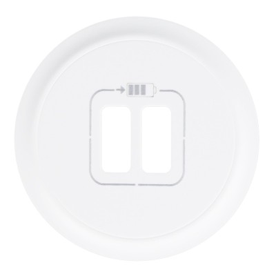 Legrand Céliane - Enjoliveur - Prise Double pour Chargeur USB - Blanc - Réf : 068256