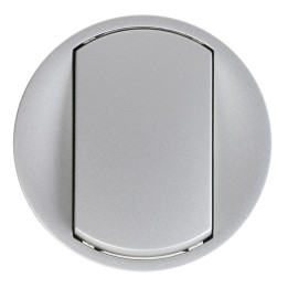 Legrand Céliane - Enjoliveur large pour Interr, Va-et-Vient ou Poussoir - Titane - Réf : 068301