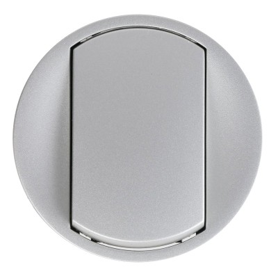 Legrand Céliane - Enjoliveur large pour Interr, Va-et-Vient ou Poussoir - Titane - Réf : 068301