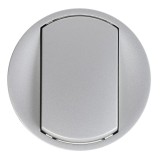 Legrand Céliane - Enjoliveur large pour Interr, Va-et-Vient ou Poussoir - Titane - Réf : 068301