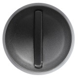 Legrand Céliane - Enjoliveur - VV / Poussoir avec Couronne Lum - Doigt Etroit Graphite - Réf : 065203