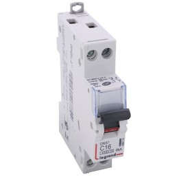 Legrand - Disjoncteur DNX³ 4500 - vis/vis - U+N 230V~ 16A - 4,5kA - courbe C - 1 module - Réf : 406774