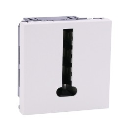 Legrand Mosaic - Prise téléphone - 8 contacts - 2 modules - blanc - Réf : 078738
