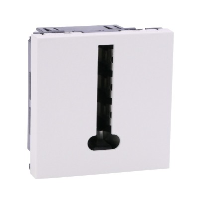 Legrand Mosaic - Prise téléphone - 8 contacts - 2 modules - blanc - Réf : 078738