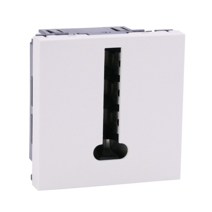 Legrand Mosaic - Prise téléphone - 8 contacts - 2 modules - blanc - Réf : 078738