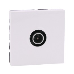 Legrand Mosaic - Prise TV Simple - 9.52mm - Mâle - 2 modules - blanc - Réf : 078782