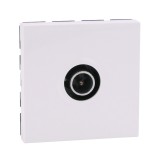 Legrand Mosaic - Prise TV Simple - 9.52mm - Mâle - 2 modules - blanc - Réf : 078782