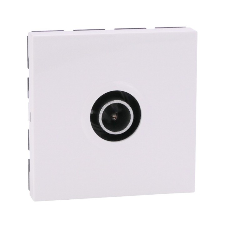 Legrand Mosaic - Prise TV Simple - 9.52mm - Mâle - 2 modules - blanc - Réf : 078782