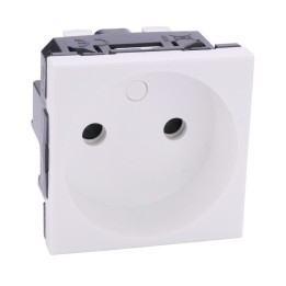 Legrand Mosaic - Prises 2P - Connexion auto - 2 modules - blanc - Réf : 077110