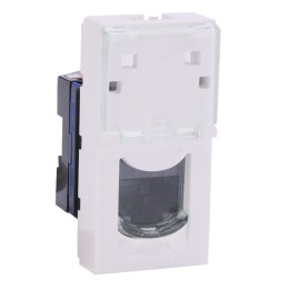 Legrand Mosaic - Prise RJ45 - Catégorie 6 - UTP - 1 module - LCS - blanc - Réf : 076561