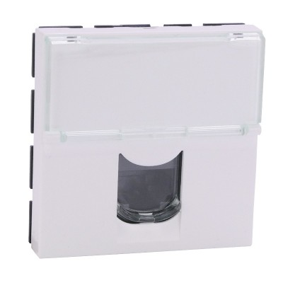 Legrand Mosaic - Prise RJ45 - Catégorie 6 - UTP - 2 modules - LCS - blanc -Réf : 076564
