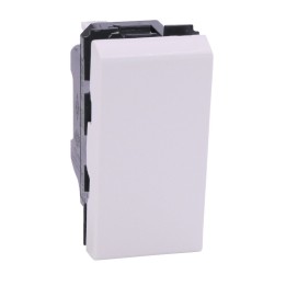 Legrand Mosaic - Poussoir 6A - 1 module - blanc - Réf: 077030