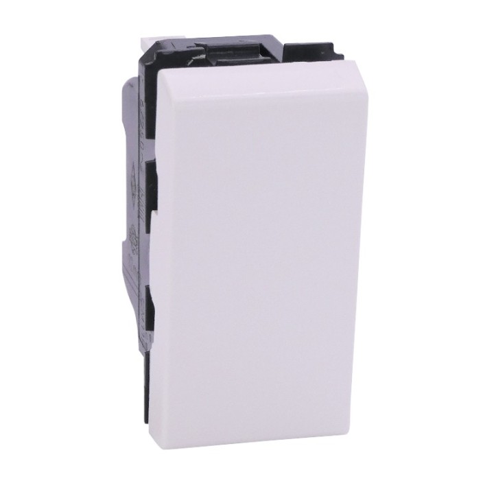 Legrand Mosaic - Poussoir 6A - 1 module - blanc - Réf: 077030