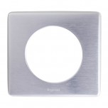Legrand - Plaque Céliane - Métal - 1 poste - Aluminium - Réf : 068921